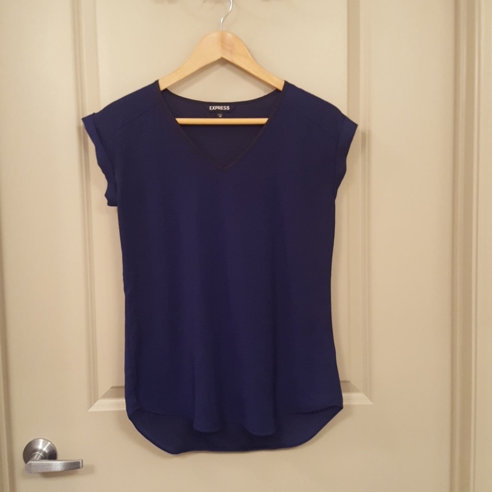 Express Blouse - Navy Blue